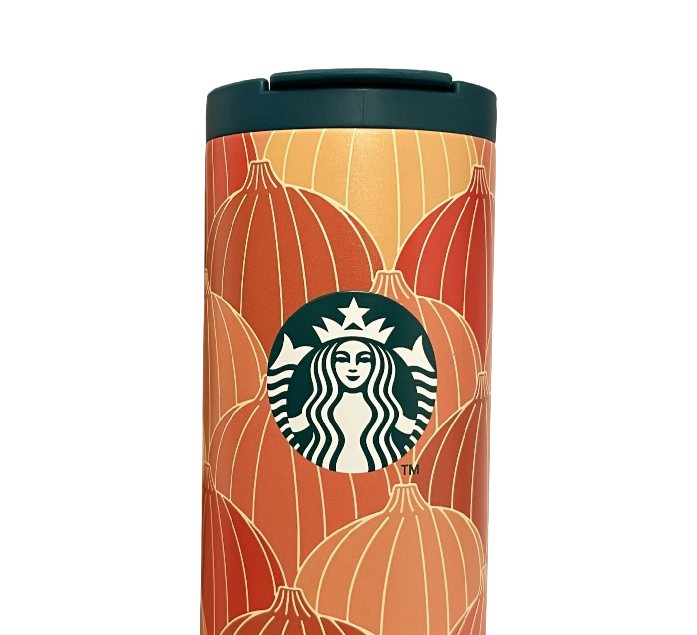 Lifestyle shot of Starbucks Autumn Pumpkin Stainless Steel Tumbler 16oz