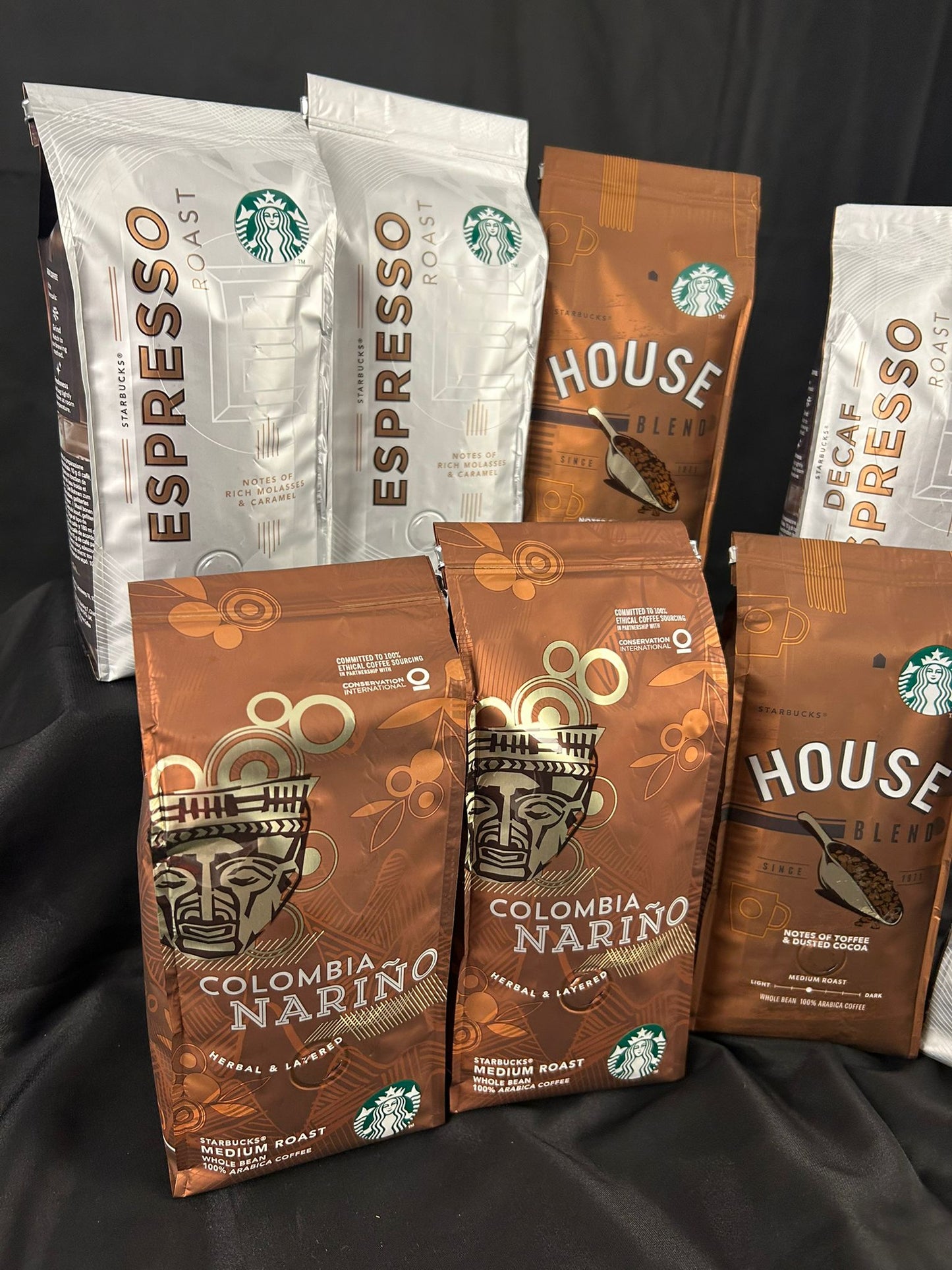 Premium Starbucks coffee hamper with 8 bags