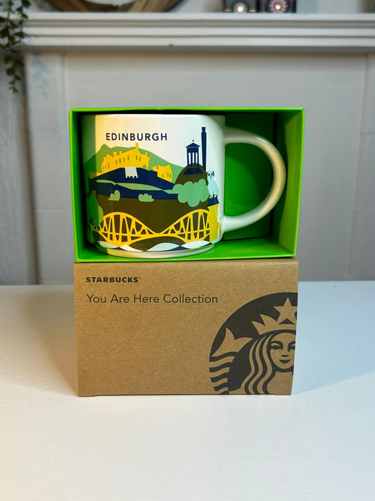 Starbucks Edinburgh Mug 16oz front view – collectible city series coffee mug