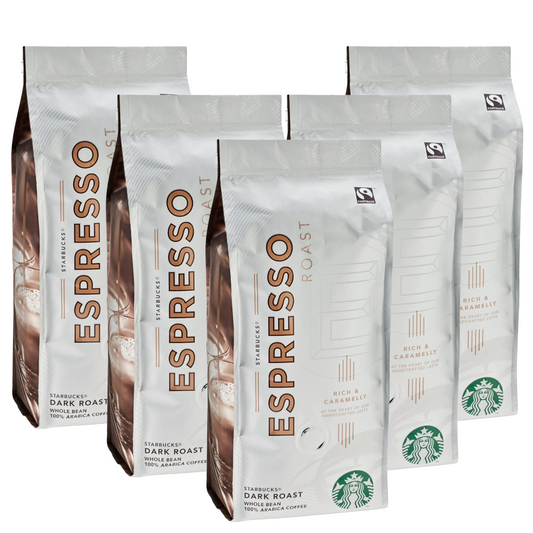 Starbucks Espresso Roast whole bean coffee pack of 5