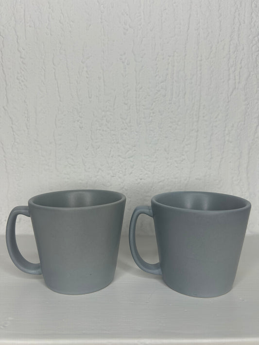 Boxed Starbucks Stone Grey Espresso Mug Set 2oz each