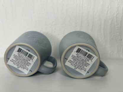 Starbucks Stone Grey Espresso Mug – Set of 2 (2oz Each)