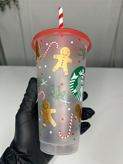 Starbucks festive reusable cold cup for iced coffee and cold brew