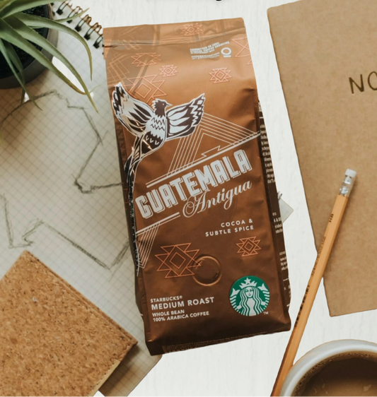 Starbucks Guatemala Antigua Coffee Beans 227g – perfect for espresso or filter brewing