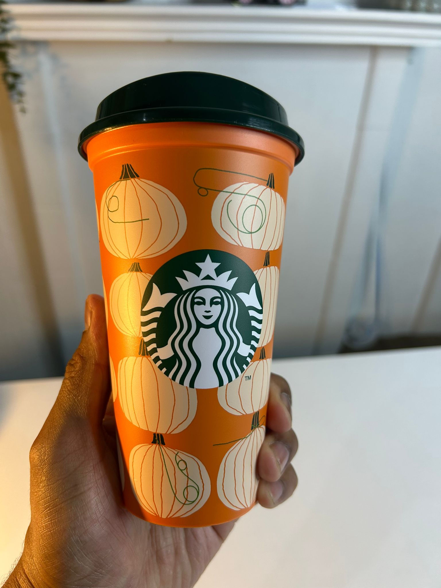 Starbucks Pumpkin Orange 16oz Halloween Cup – limited edition collectible