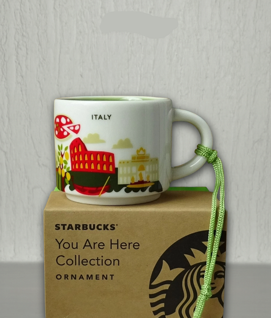 Starbucks You Are Here Italy Mug 16oz front view – collectible city series coffee mug