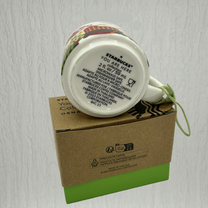 Starbucks Italy You Are Here Ornament Mug 2oz back design – souvenir mini cup