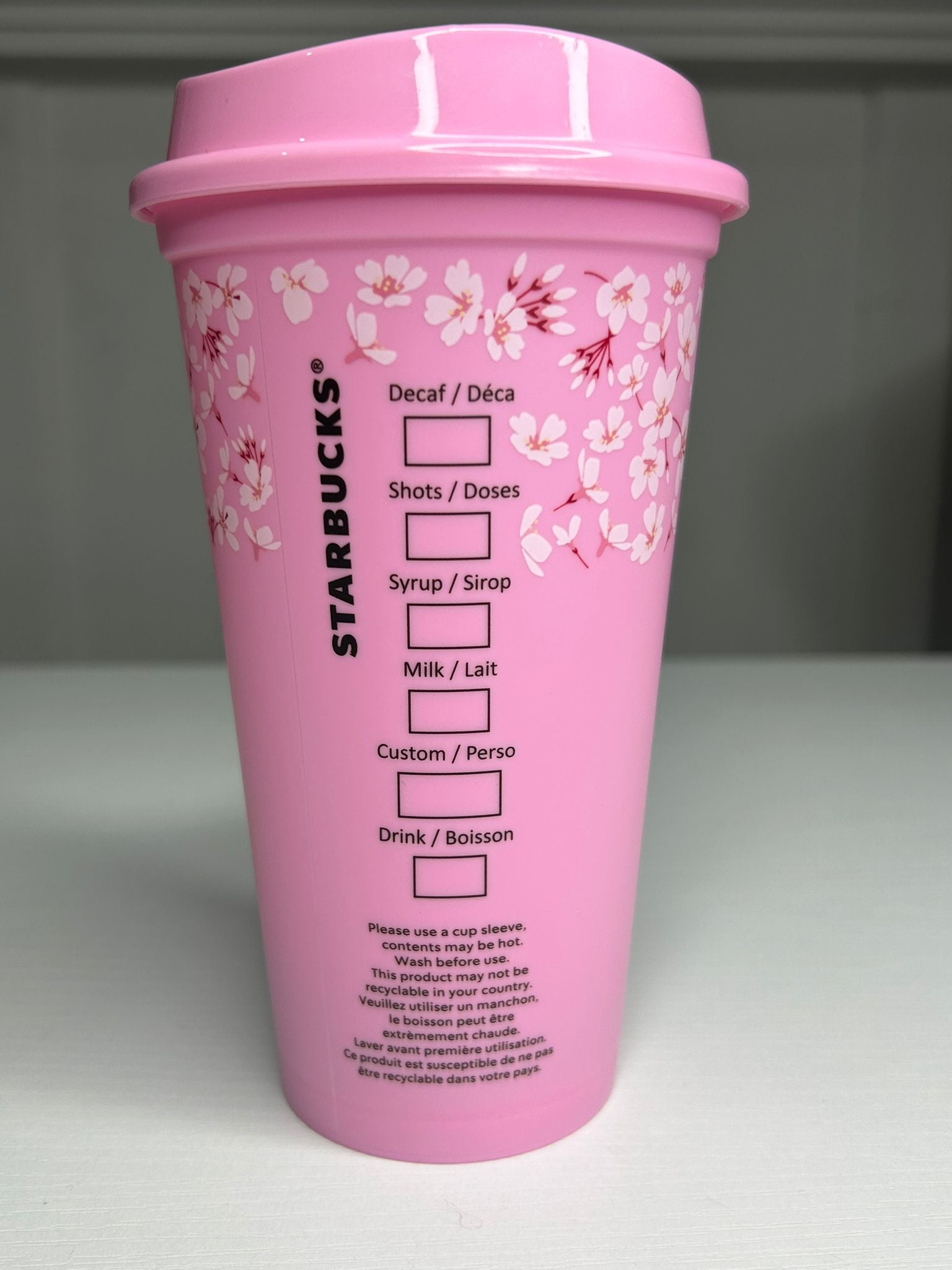 Starbucks Sakura pink coffee cup limited edition