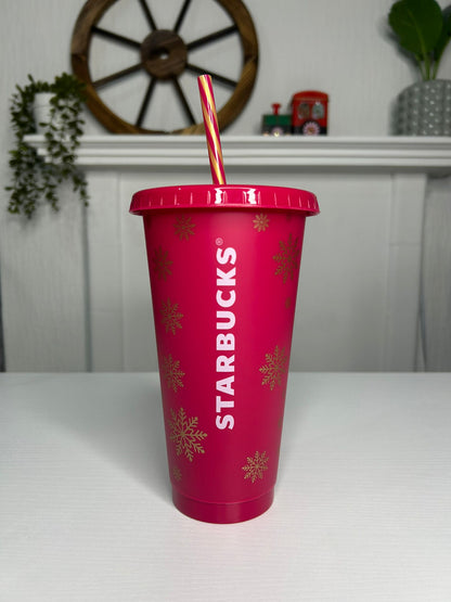 Starbucks Christmas red reusable cup – collectible tumbler