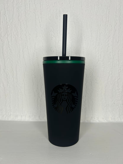Starbucks Timi Matte Black Tumbler 12oz – Sleek & Reusable Travel Mug
