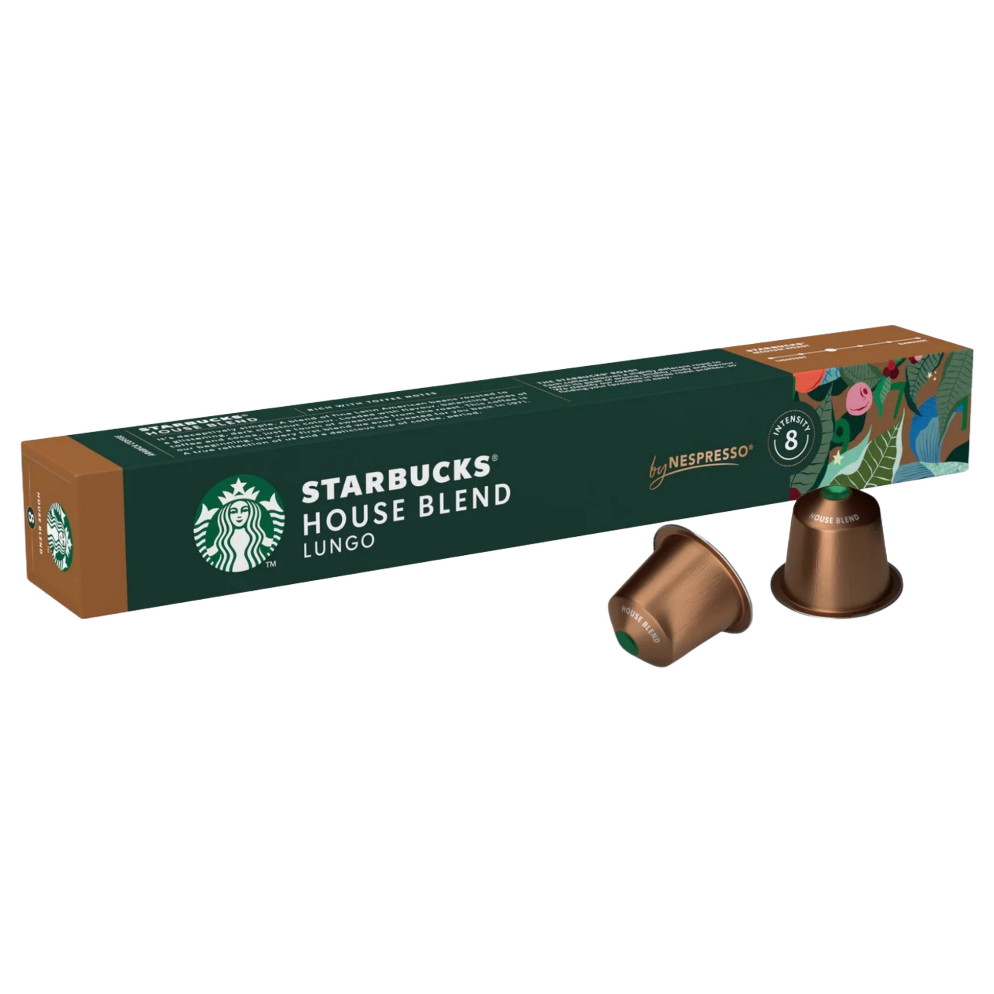 Starbucks House Blend coffee pods with toffee notes