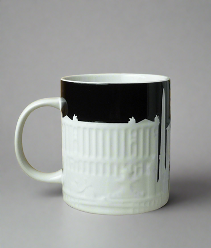 Starbucks Paris Relief Mug 16oz side view – ceramic collectible coffee mug