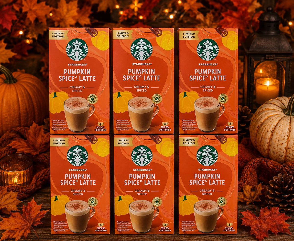Starbucks Pumpkin Spice Latte 6 pack with 24 instant coffee sachets