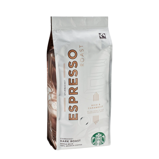 Starbucks Espresso Roast rich caramelly coffee beans