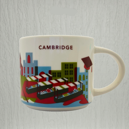 Starbucks You Are Here Cambridge Mug 16oz featuring Cambridge landmarks – souvenir mug