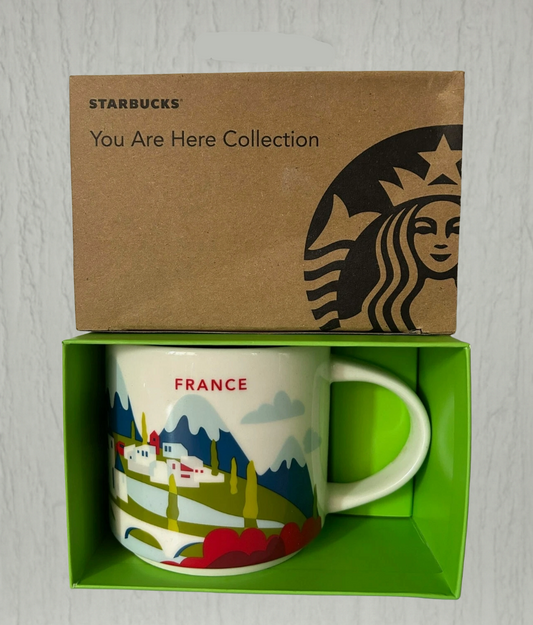 Starbucks You Are Here France Mug 16oz front view – collectible city series coffee mug