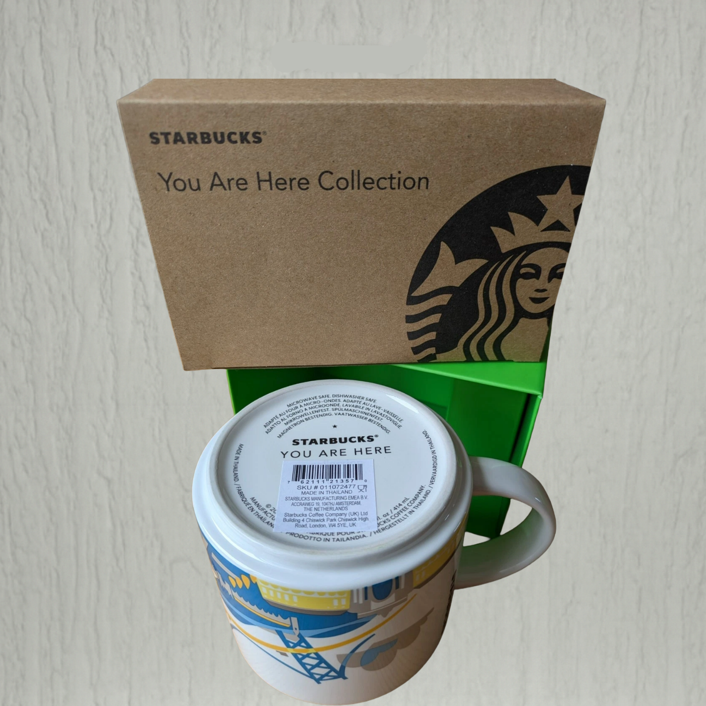 Starbucks You Are Here Lisbon Mug 16oz back design – Portugal souvenir cup