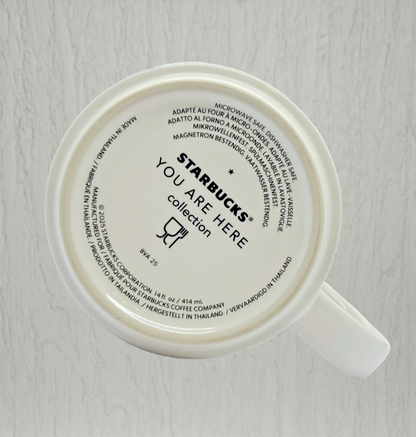 Starbucks You Are Here Manchester Mug 16oz back design – Manchester souvenir cup