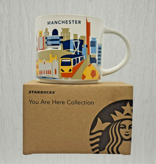 Starbucks You Are Here Manchester Mug 16oz boxed set – perfect gift for mug collectors