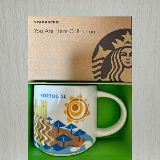 Starbucks You Are Here Portugal Mug 16oz boxed set – perfect gift for mug collectors