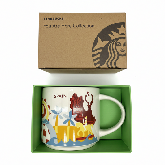 Starbucks You Are Here Spain Mug 16oz front view – collectible city series coffee mug