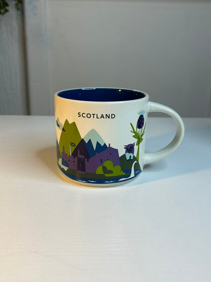 Starbucks You Are Here Scotland Mug 16oz front view – collectible city series coffee mug