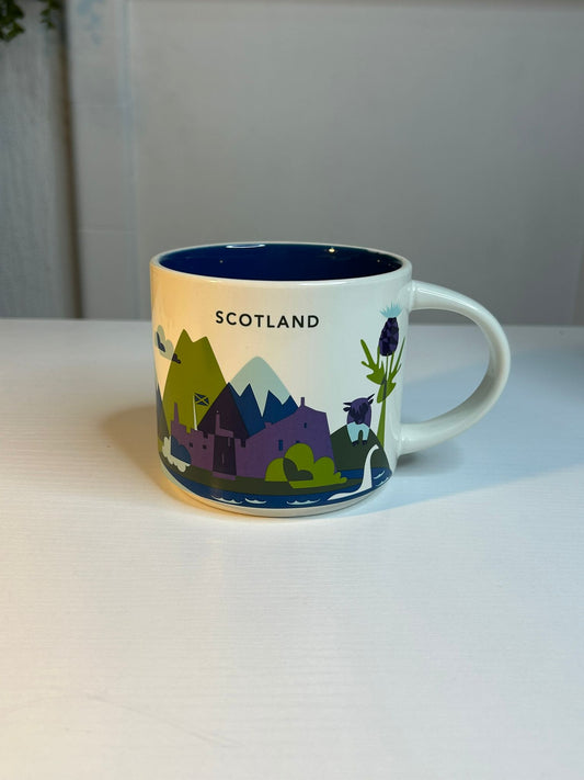 Starbucks You Are Here Scotland Mug 16oz front view – collectible city series coffee mug